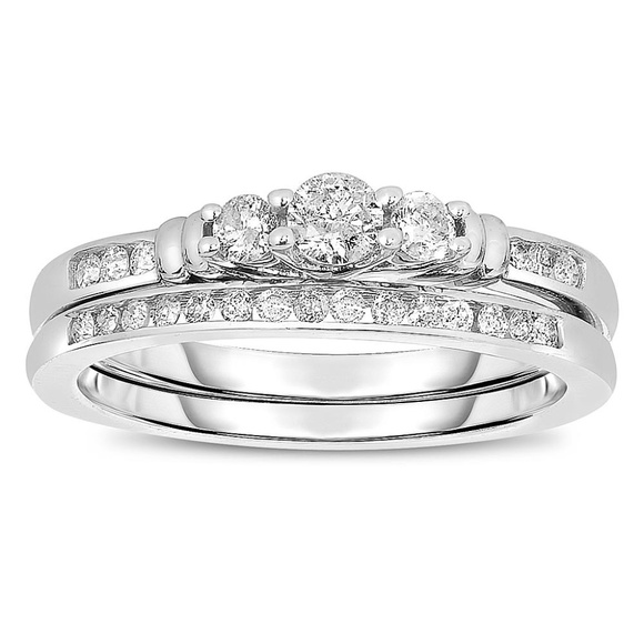 SUBERI BROTHERS INC. Jewelry - 1/2 Carat Diamond Bridal Engagement Ring Set NEW